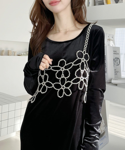 Ada. ワンピース ベロア バレエネック ワンピース : ZOZOTOWN Yahoo!店