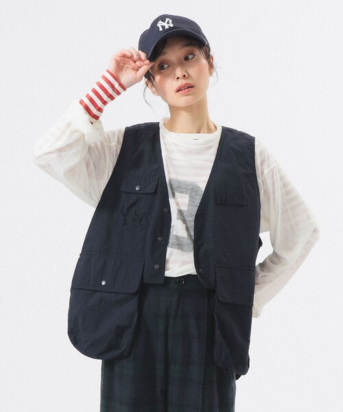 BEAMS BOY（ビームス ボーイ） ベスト ジレ ナイロン フィッシング
