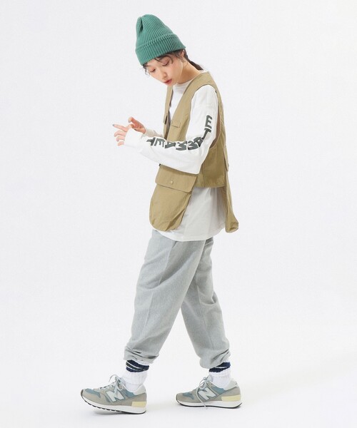 BEAMS BOY（ビームス ボーイ） ベスト ジレ ナイロン フィッシング