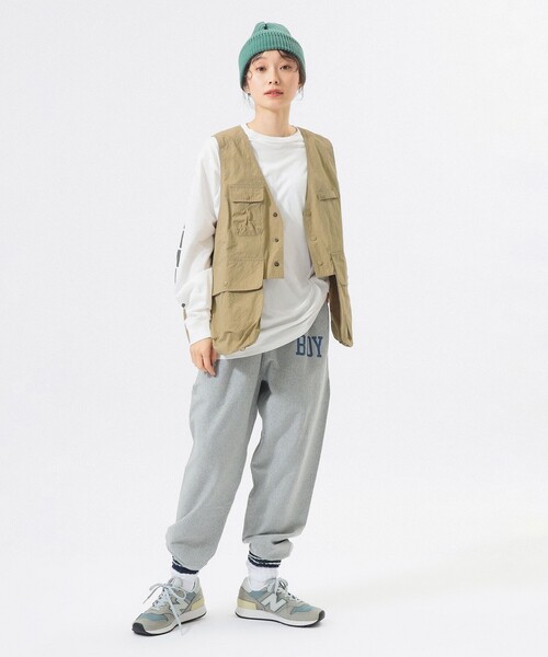 BEAMS BOY（ビームス ボーイ） ベスト ジレ ナイロン フィッシング