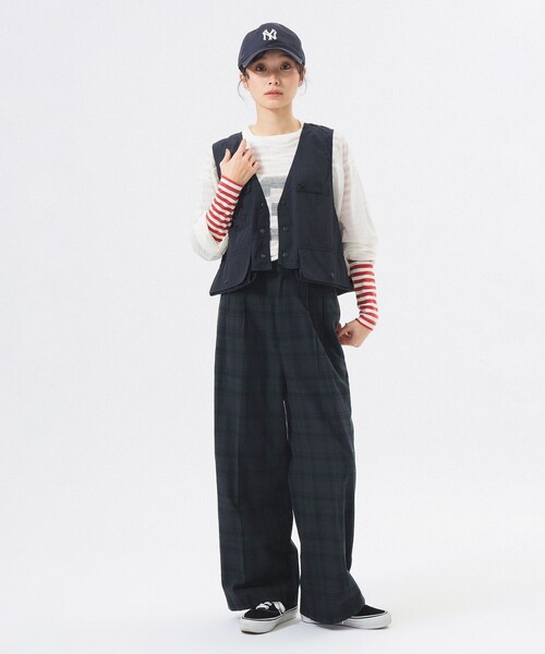 BEAMS BOY（ビームス ボーイ） ベスト ジレ ナイロン フィッシング