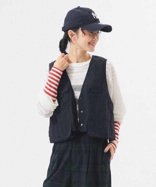 ベスト ジレ ナイロン フィッシング ベスト レディースの画像
