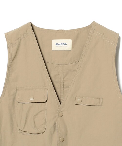 BEAMS BOY（ビームス ボーイ） ベスト ジレ ナイロン フィッシング