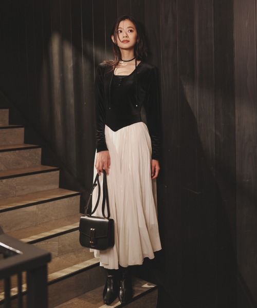 anuans（アニュアンス） ワンピース ベロアシフォンドッキング