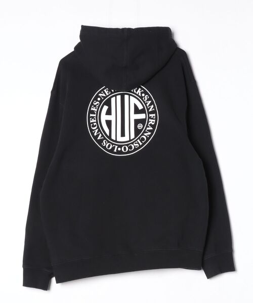 HUF」 プルオーバーパーカー - ブラック メンズ ハフ HUF ハフ HUF 