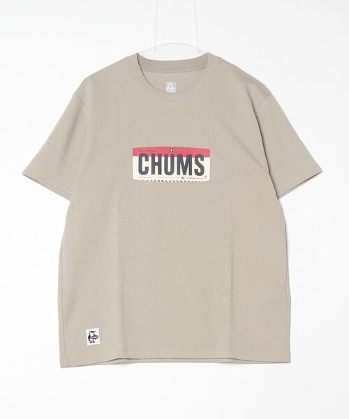 「CHUMS」 半袖Tシャツ L グレイッシュベージュ メンズ_画像3