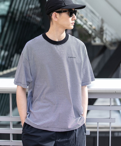 「FARAH」 半袖Tシャツ X-LARGE ネイビー メンズ_画像4