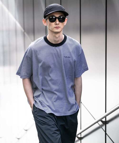 「FARAH」 半袖Tシャツ X-LARGE ネイビー メンズ_画像6