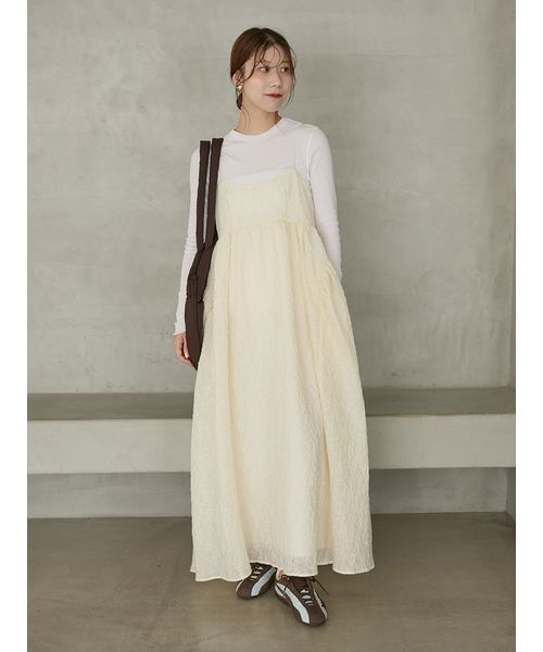 emmi ワンピース 「セットアイテム」フラワージャガードワンピース