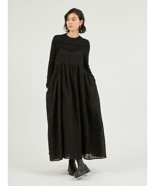 emmi セットアイテム フラワージャガードワンピース emmi ワンピース 「セットアイテム」フラワージャガードワンピース