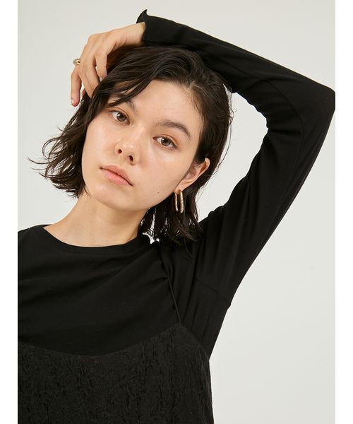 emmi ワンピース 「セットアイテム」フラワージャガードワンピース