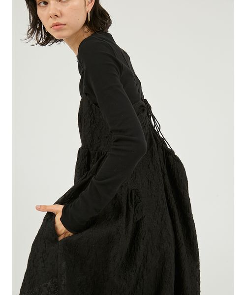 emmi ワンピース 「セットアイテム」フラワージャガードワンピース