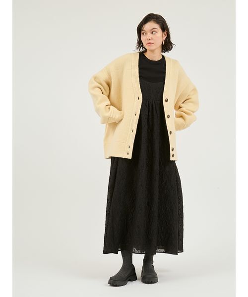 emmi ワンピース 「セットアイテム」フラワージャガードワンピース
