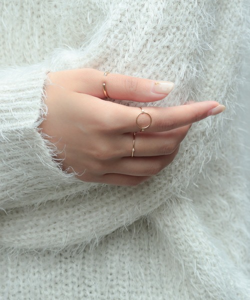 指輪 リング silver925 Quiet Shine ダイヤモンド ハグリング レディースの画像