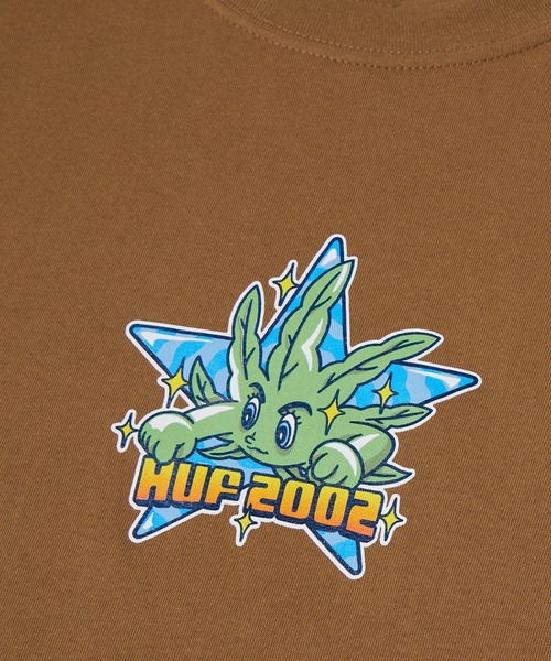 「HUF」 半袖Tシャツ LARGE ブラウン系その他 メンズ_画像9