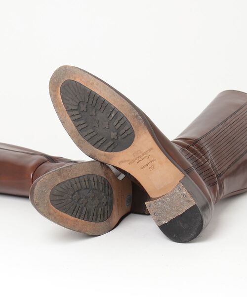 「Franco Martini」 ロングブーツ 37 ブラウン レディース_画像3