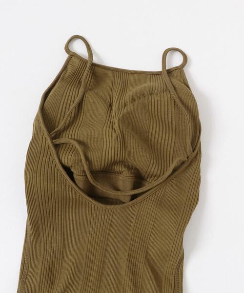 HAKUJI（ハクジ） キャミソール HAKUJI Random rib open back cami