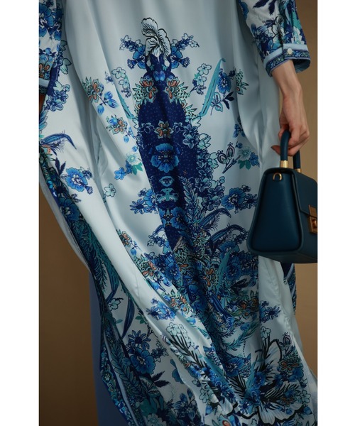 「CAWAII」 7分袖ワンピース FREE ブルー レディース_画像4