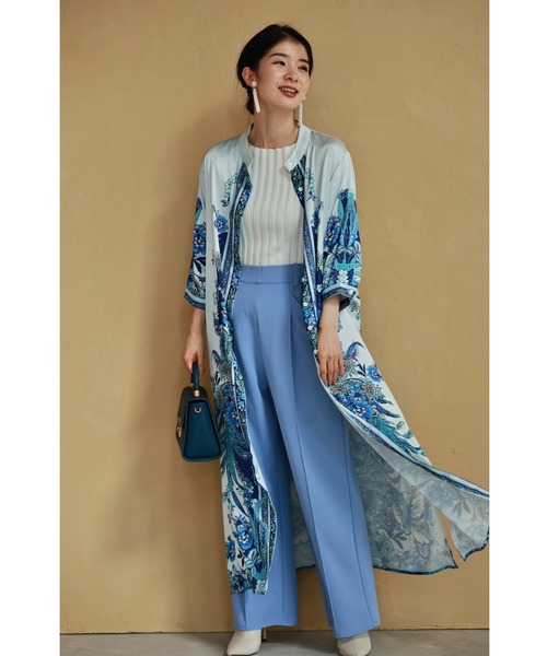 「CAWAII」 7分袖ワンピース FREE ブルー レディース_画像9