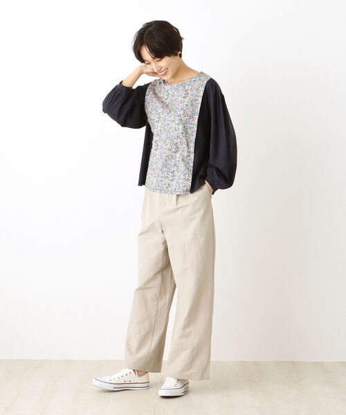 「Afternoon Tea」 長袖カットソー MEDIUM アイボリー レディース_画像3