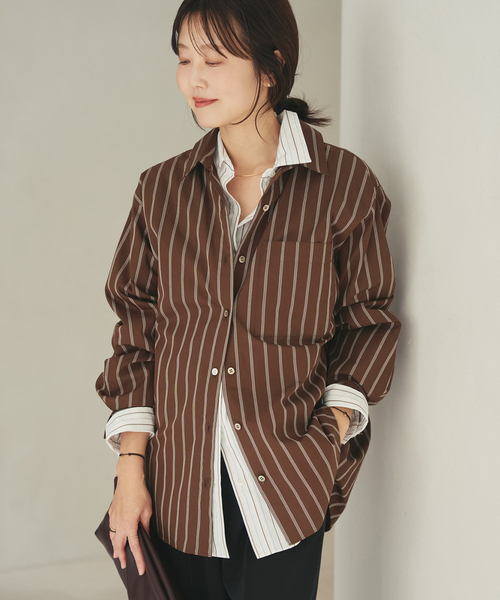 plage（プラージュ） ブラウス シャツ 5stripe adjust シャツ