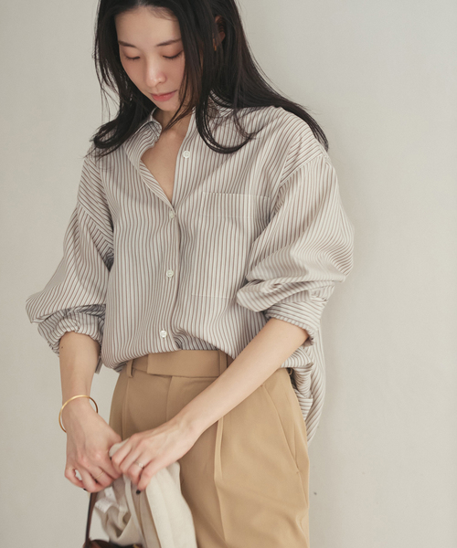 plage（プラージュ） ブラウス シャツ 5stripe adjust シャツ