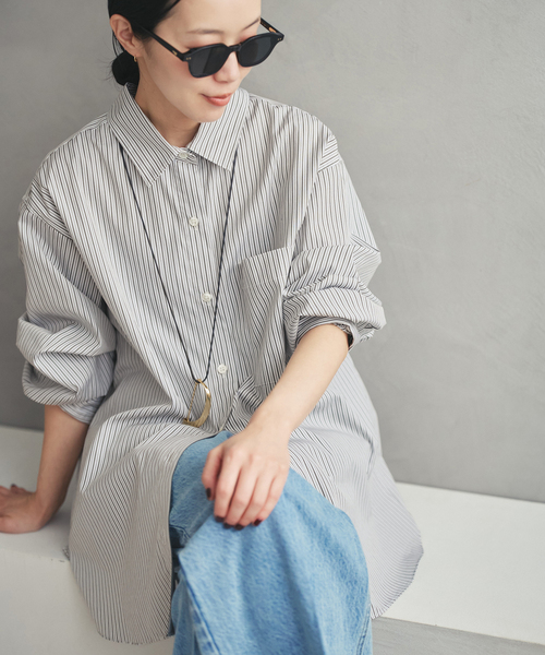 5stripe adjust シャツ plage（プラージュ） ブラウス シャツ 5stripe adjust シャツ