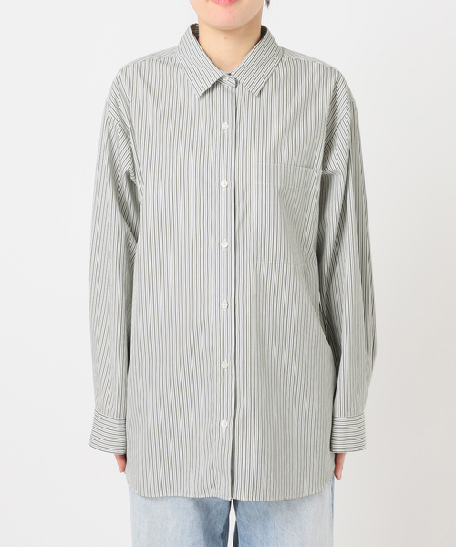 plageグレーシャツ plage（プラージュ） ブラウス シャツ relaxy slit シャツ レディース
