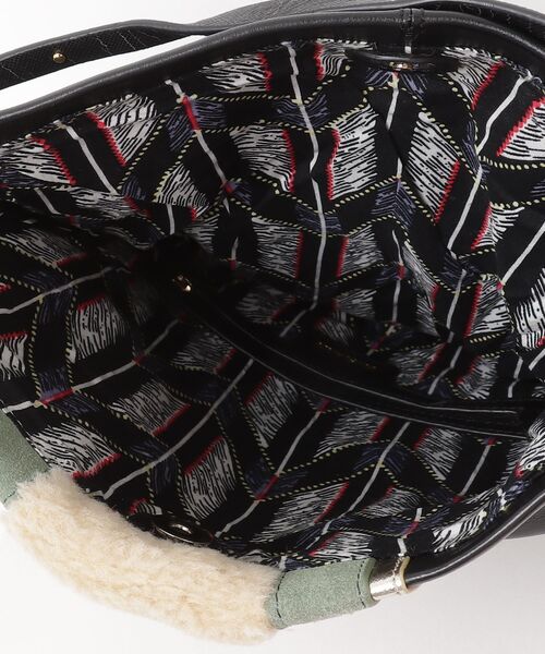 「KIRALY」 ストライプ柄2WAYバッグ - ブラック レディース_画像5