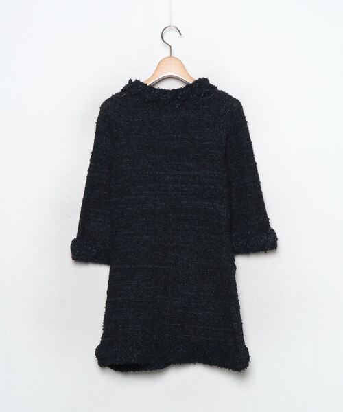 「VOUS ETES」 ツイードジャケット - ネイビー レディース_画像2