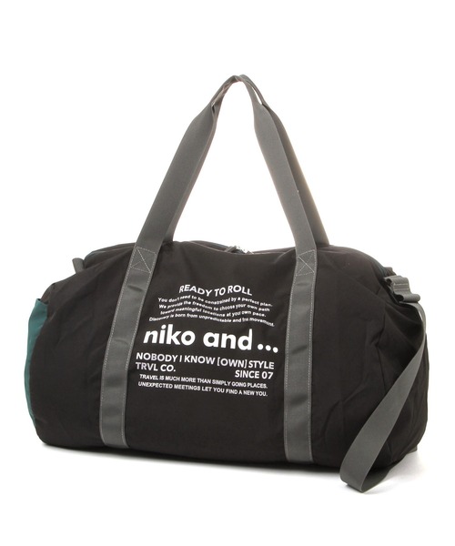 バッグ Niko Niko niko and…（ニコアンド） 旅行 ニコロゴドラムバッグ2 : ZOZOTOWN