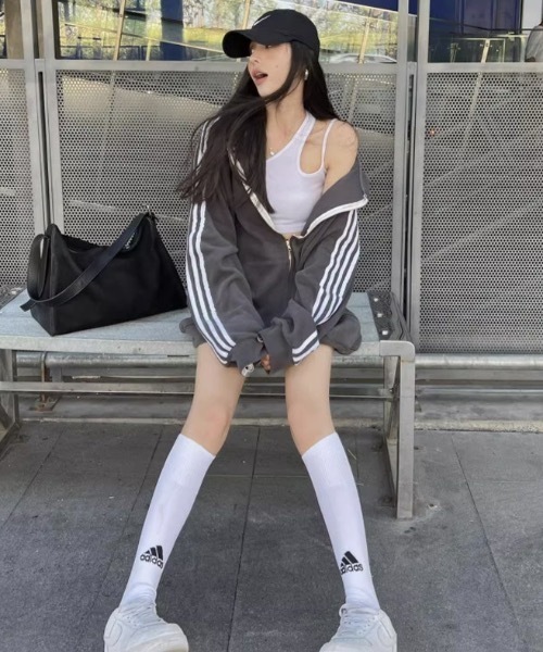 「lilful」 ジップアップパーカー L チャコール レディース_画像7