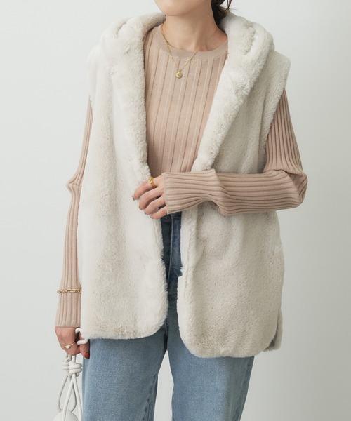 「COLLAGE GALLARDAGALANTE」 ベスト FREE モカ レディース_画像3