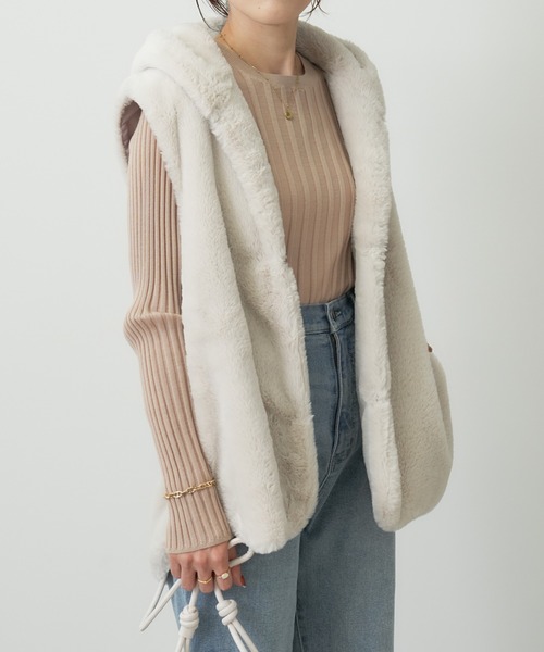 「COLLAGE GALLARDAGALANTE」 ベスト FREE モカ レディース_画像5