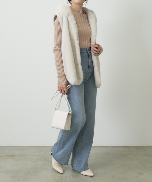 「COLLAGE GALLARDAGALANTE」 ベスト FREE モカ レディース_画像7