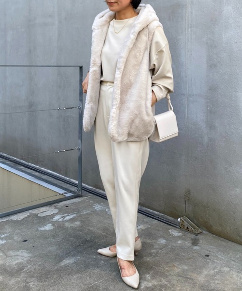 「COLLAGE GALLARDAGALANTE」 ベスト FREE モカ レディース_画像8