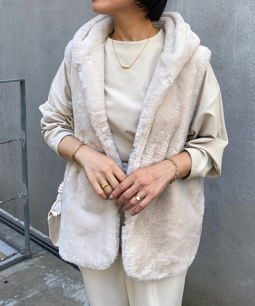 「COLLAGE GALLARDAGALANTE」 ベスト FREE モカ レディース_画像9