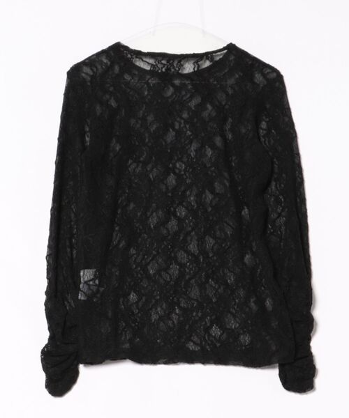 トップス　ブラック(黒) antiqua（アンティカ） ドロストシアートップス レディース : ZOZOTOWN