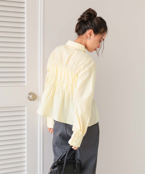 「titivate」 7分袖ブラウス M ブルー レディース_画像4