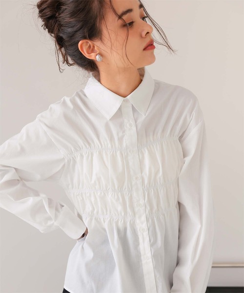 「titivate」 7分袖ブラウス M ブルー レディース_画像7