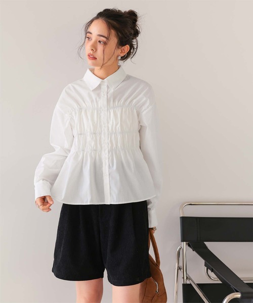 「titivate」 7分袖ブラウス M ブルー レディース_画像8