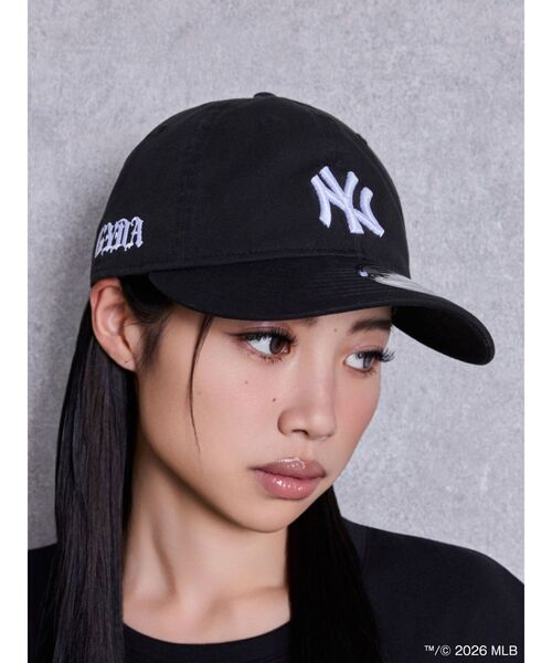 GYDA×NEWERA 帽子 黒 NEW ERA（ニューエラ） キャップ 帽子 レディース 「MLB × ×GYDA」CAP