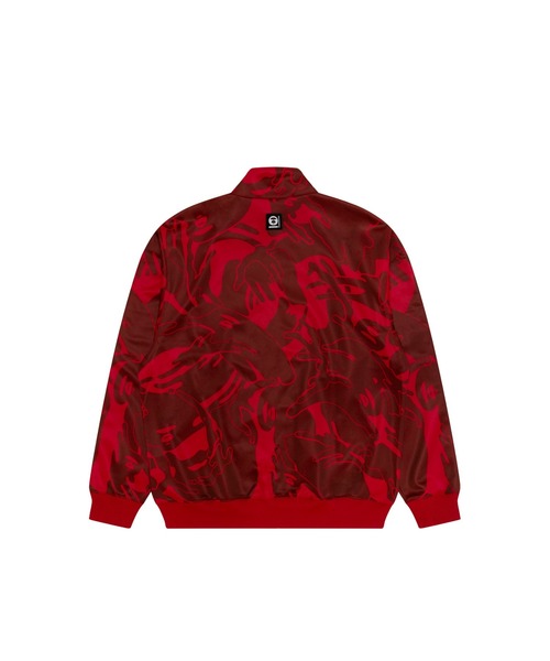 「AAPE BY A BATHING APE」 ジャージブルゾン X-LARGE レッド系その他 メンズ_画像8