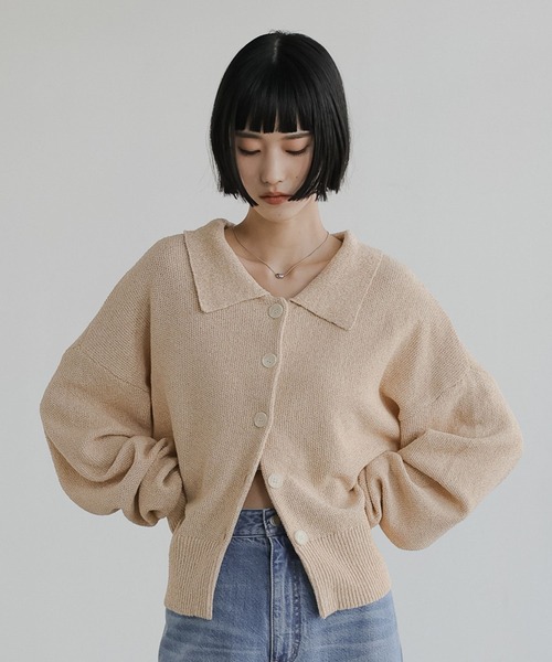 LOWRYS FARM（ローリーズファーム） カーディガン メランジポロニット