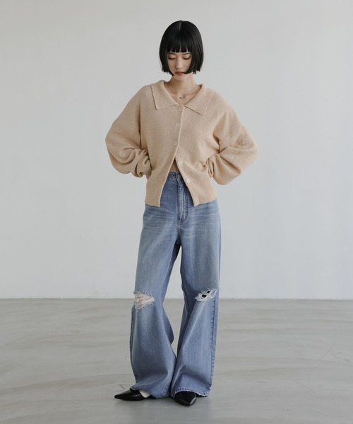 LOWRYS FARM（ローリーズファーム） カーディガン メランジポロニット