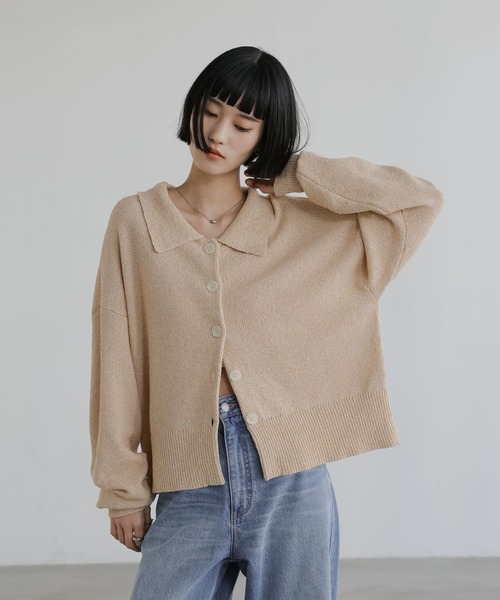 LOWRYS FARM（ローリーズファーム） カーディガン メランジポロニット