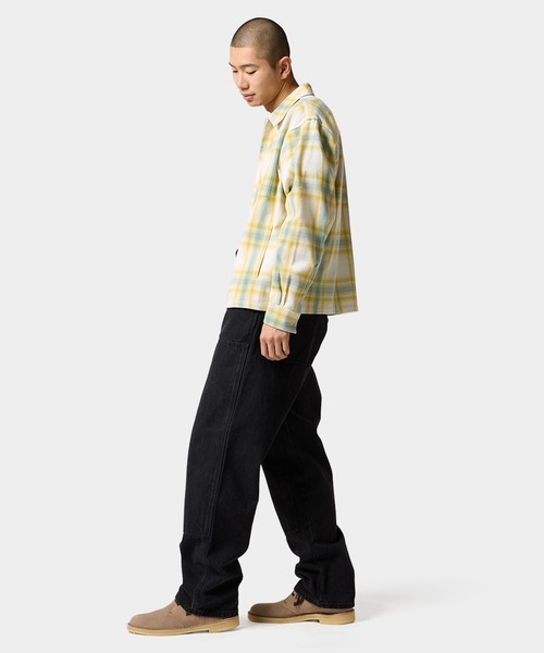 HUF（ハフ） シャツ 89 OUTLINE PLAID ZIP SHIRT メンズ レディース