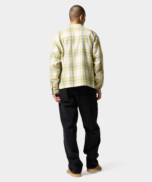 HUF（ハフ） シャツ 89 OUTLINE PLAID ZIP SHIRT メンズ レディース