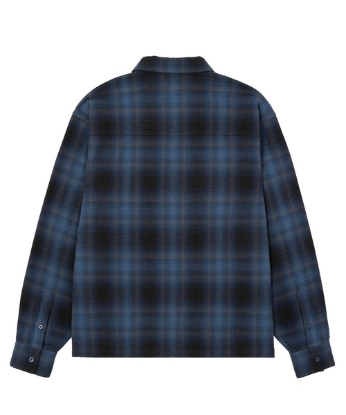 HUF（ハフ） シャツ 89 OUTLINE PLAID ZIP SHIRT メンズ レディース