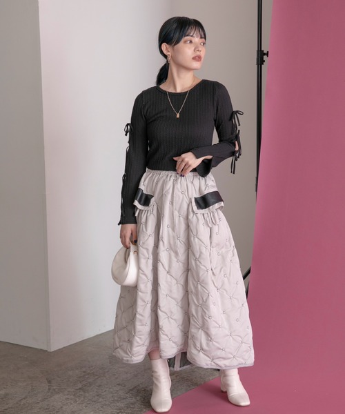 「Eimee Law」 フレアスカート 38 ブラック レディース_8